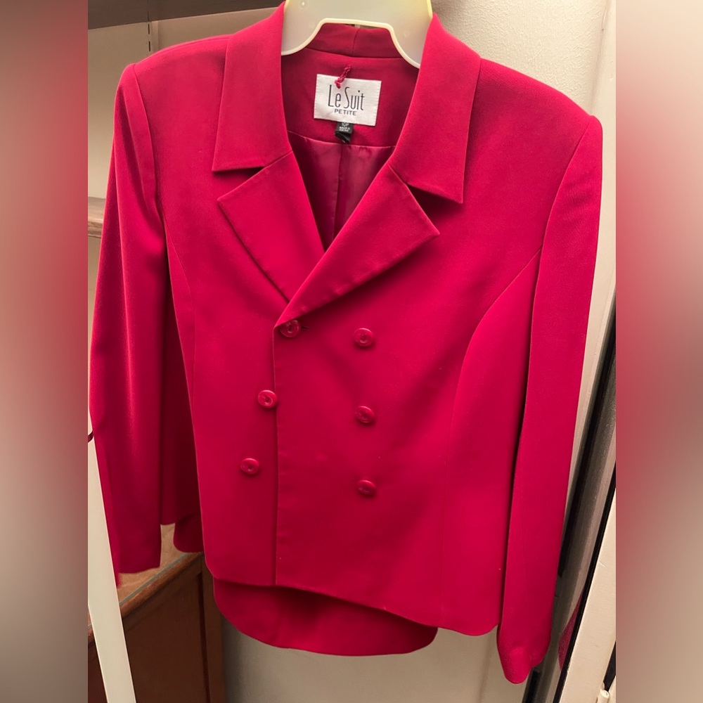 Vintage red suit and skirt